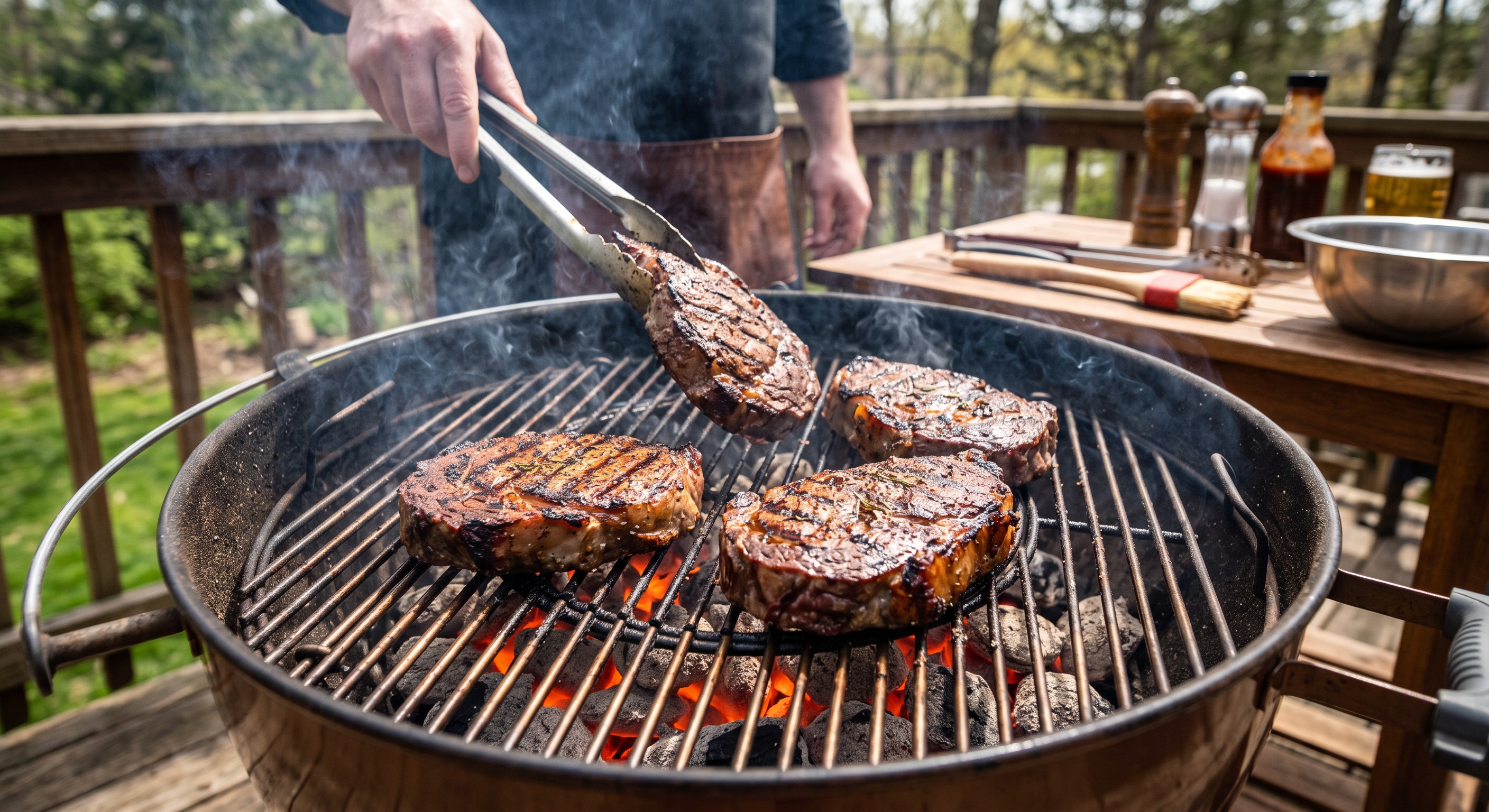 Grilled Steaks with Umami Marinade