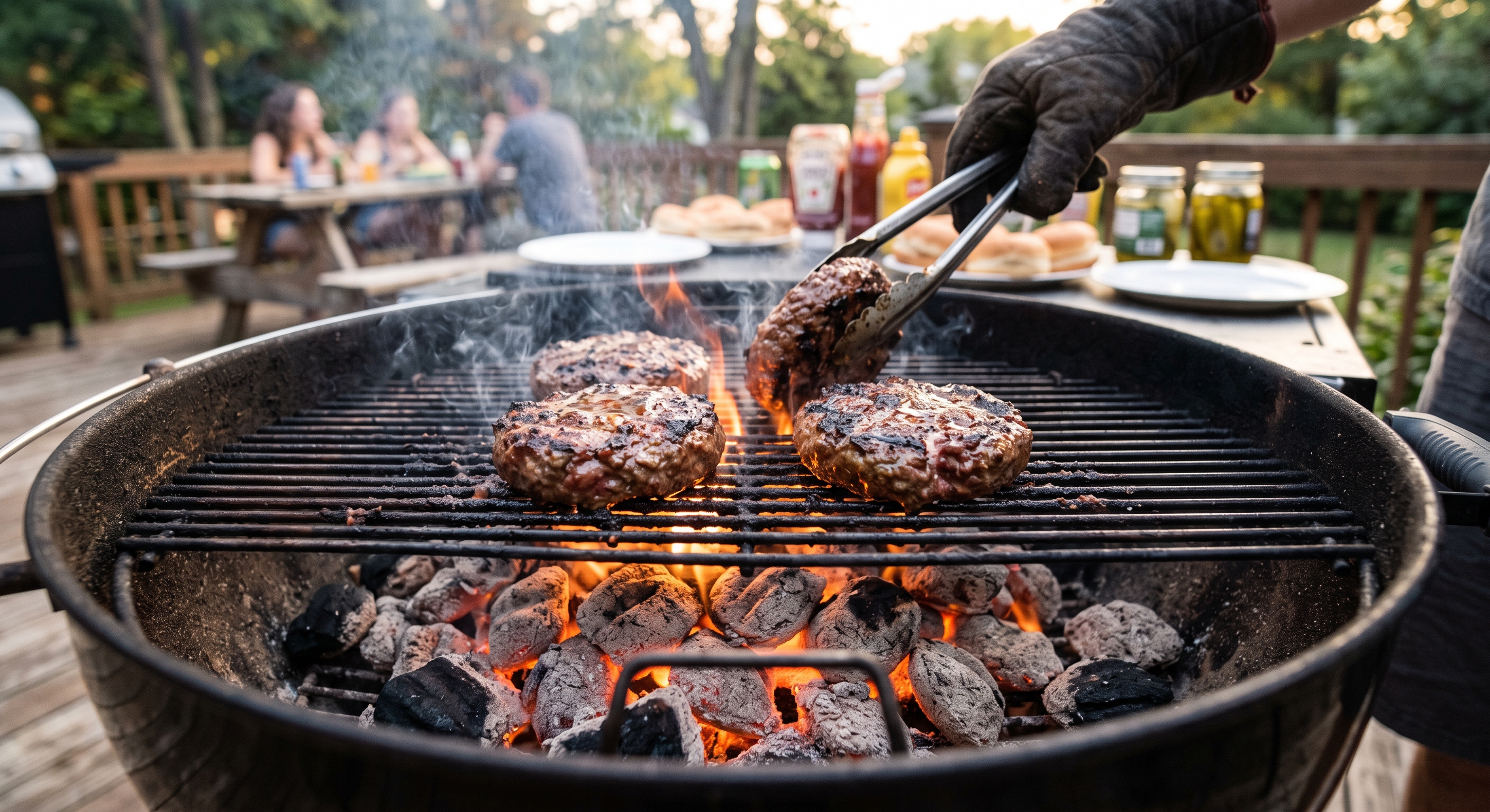Grilled burgers